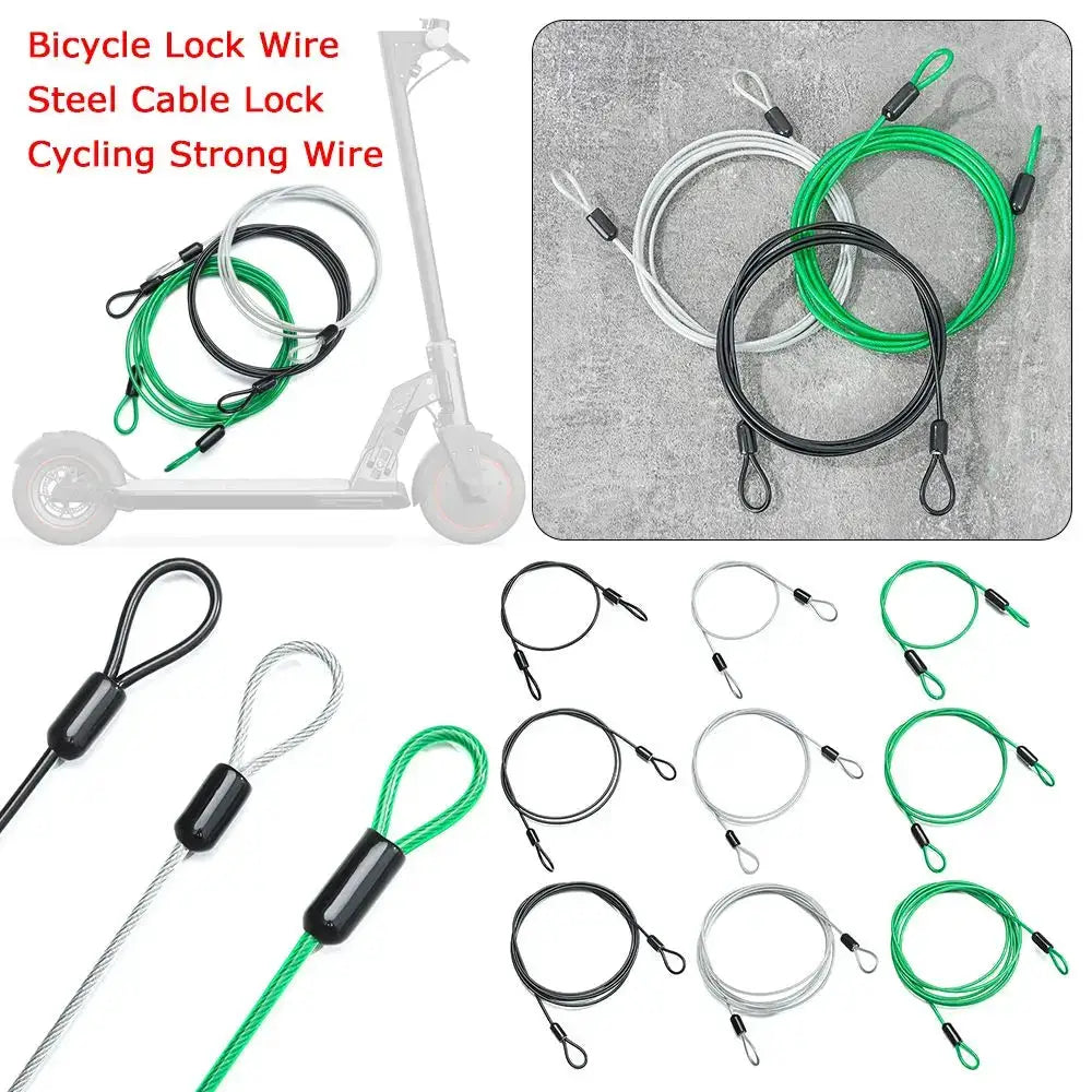 0.5/1/2Meters Security Safety Rope Anti-theft Ropes Cycling Strong Wire Bicycle Lock Wire Steel Cable Lock Road Bike Lock from PriceLows™
