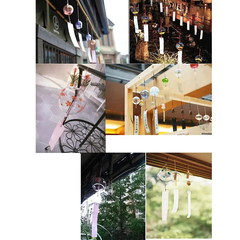 1PCS Wind Bell Japan Wind Chimes Handmade Glass Furin Home Office Decors from PriceLows™