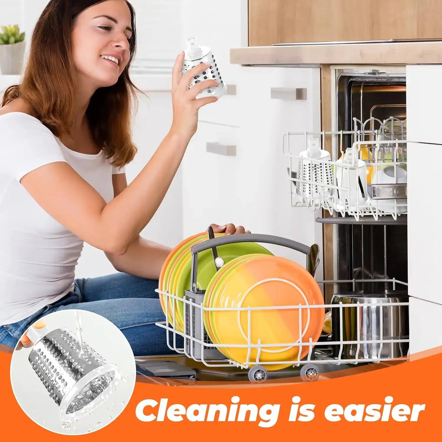 Kitchen Rotary Grater | Stainless Steel | Multi Purpose Slicer