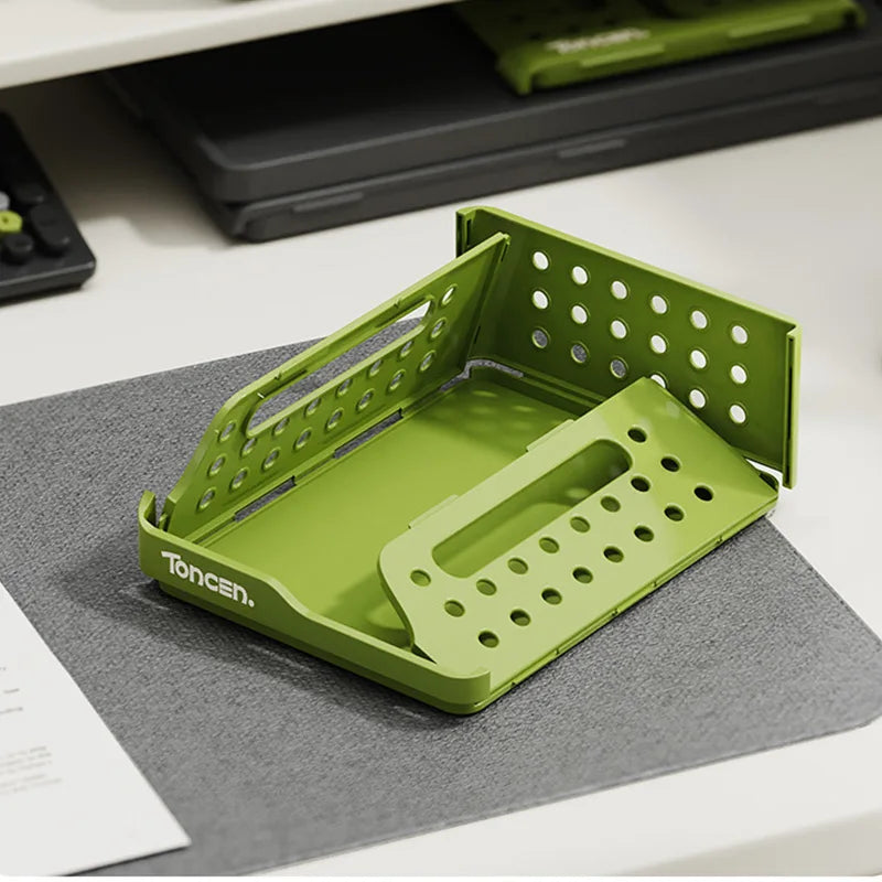 Desk Organizer | 3-Tier Stackable | 2 Large 2 Small Compartments | One Size