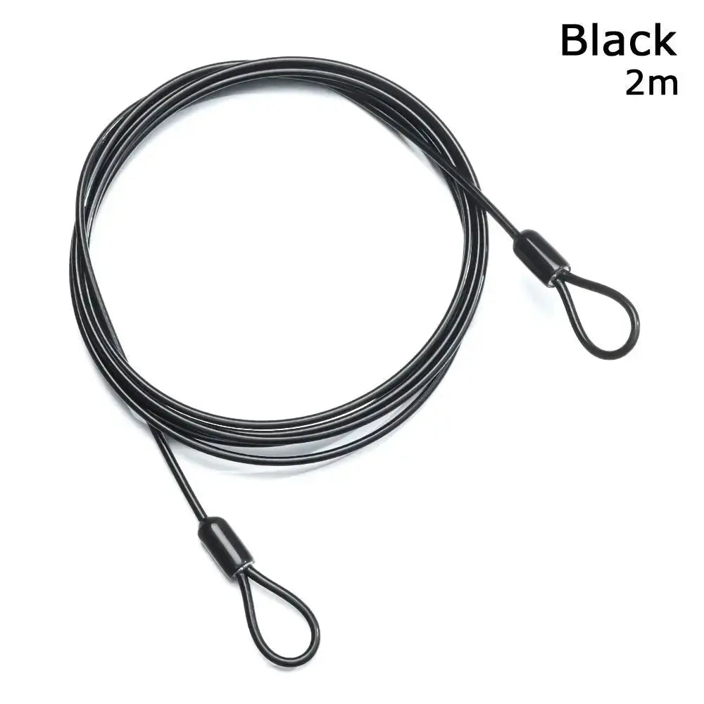 0.5/1/2Meters Security Safety Rope Anti-theft Ropes Cycling Strong Wire Bicycle Lock Wire Steel Cable Lock Road Bike Lock from PriceLows™