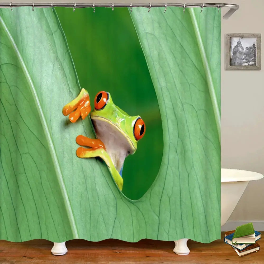 Funny Shower Curtains Bathroom Curtain With Hooks Decor Waterproof Cat Dog 3d Bath 180*180cm Creative Personality Shower Curtain from PriceLows™