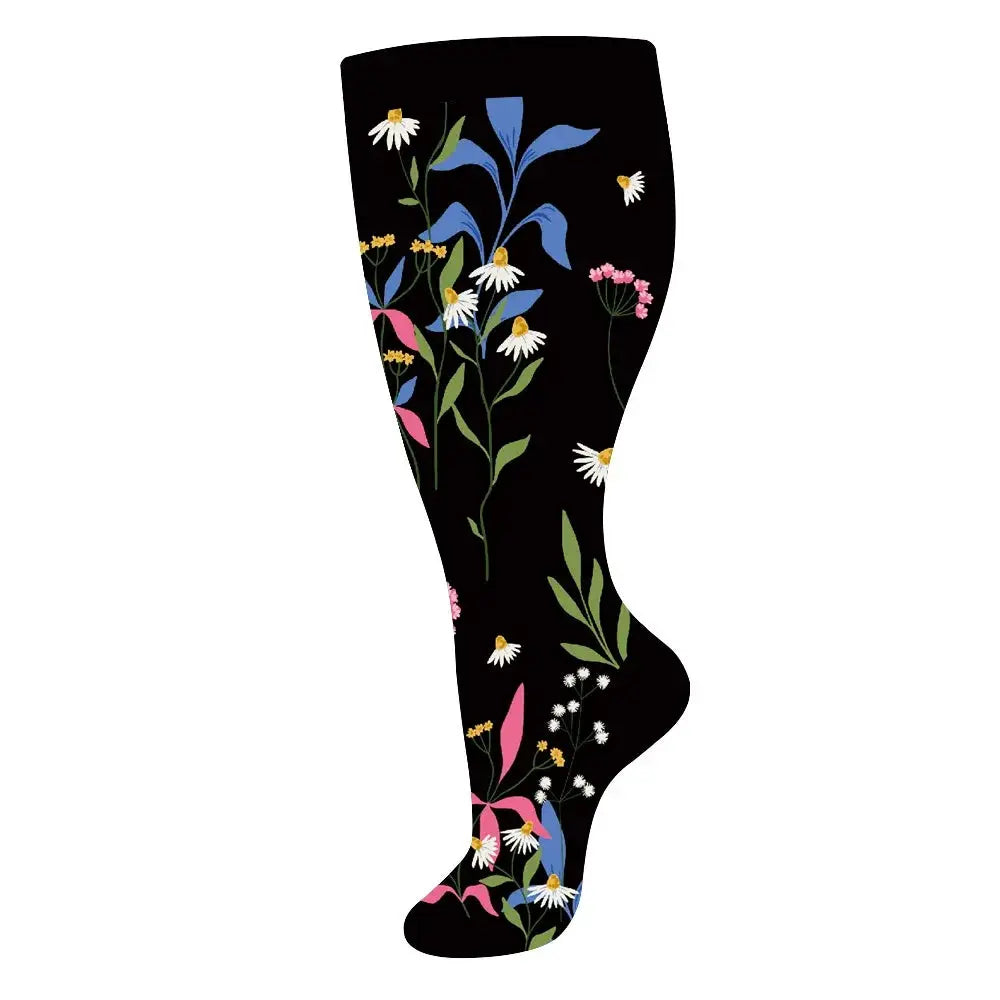 Compression Socks | 20-30 Mmhg Pressure | Wide Calf | 2Xl To 4Xl