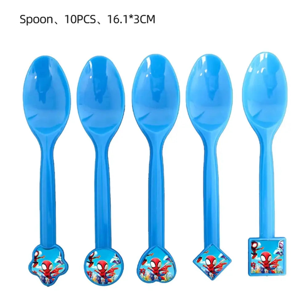 Spider Birthday Party Supplies | Disposable Tableware Set | 3D Balloon | Kids