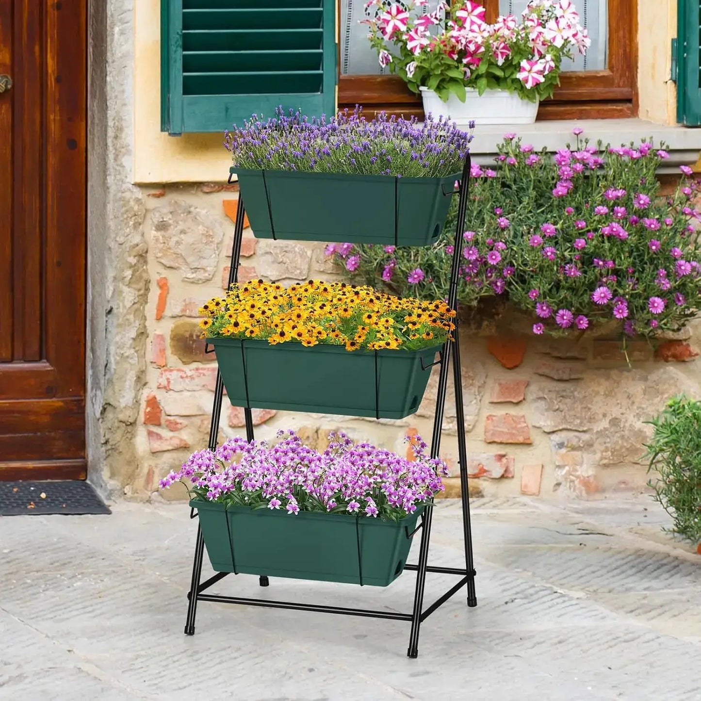 Vertical Raised Garden Bed 3 Tier Garden Planter Standing Planter Box Herb Garden Planter Outdoor and Indoor for Vegetab from PriceLows™