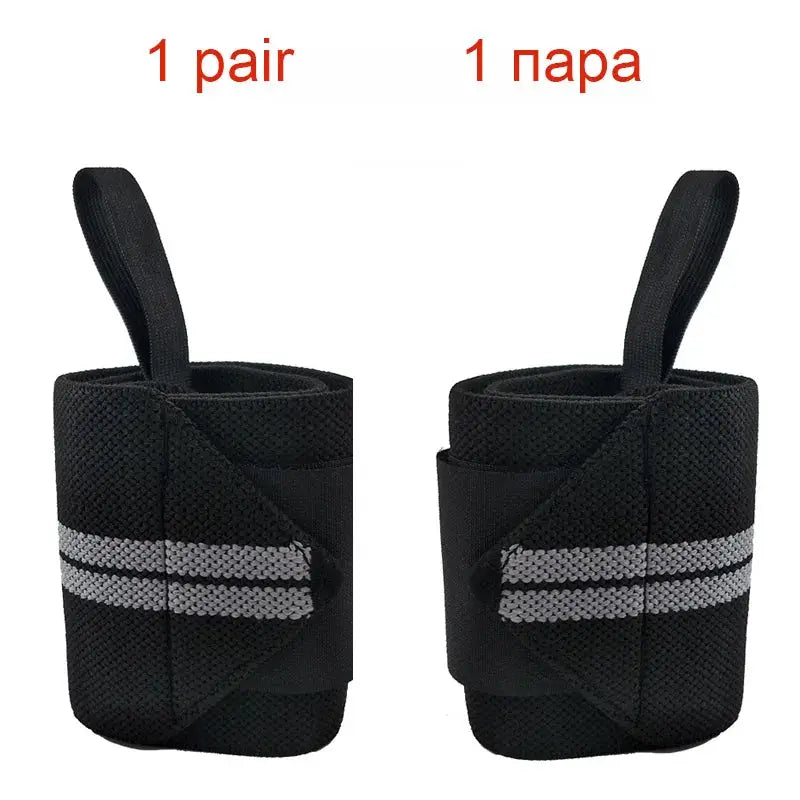 2 Pcs Wrist Wraps | Heavy Duty Support | Polyester Knit | Gym Fitness Crossfit