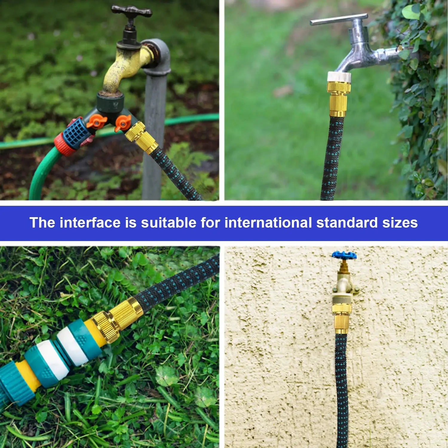 GardenJoy Expandable Garden Hose 3/4 in. x 50 ft. with 7 Function Spray Nozzle Magic Hose outdoor garden hose Water hose from PriceLows™