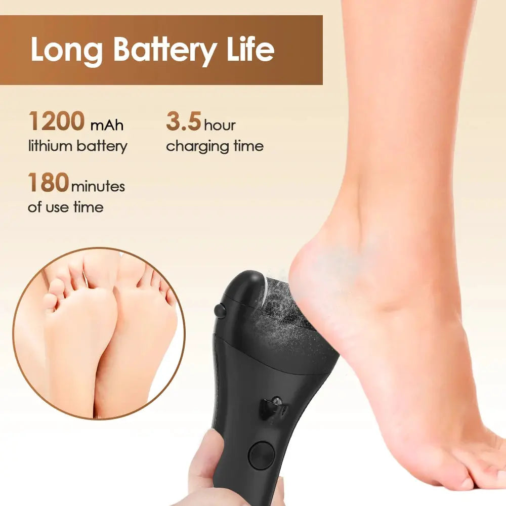 Electric Foot Grinder with Digital Display Rechargeable Callus Remover IPX4 Portable Foot File Heel Dead Skin Callu Removal Tool from PriceLows™