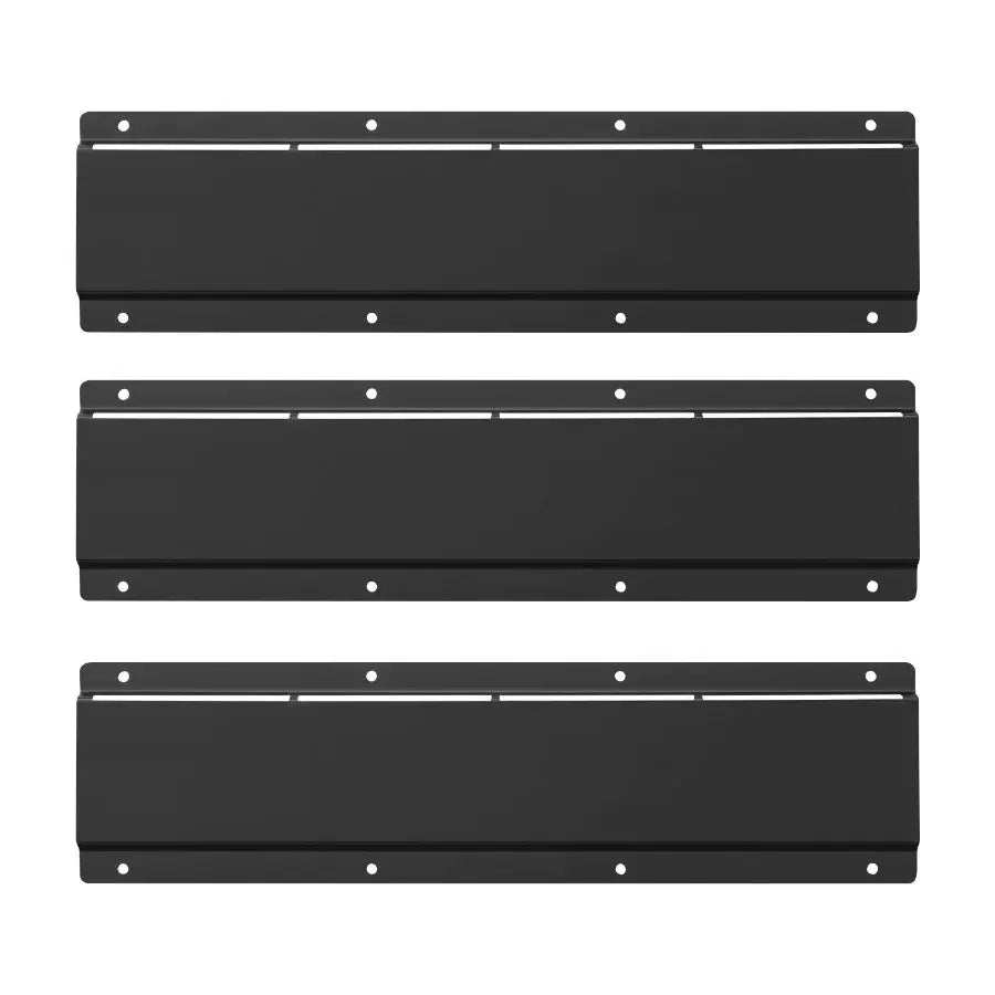 Wall Mounted Storage Bins 12 Plastic Bins with 3 Metal Rails Black Stackable Hanging Organizer for Screws Nuts Bolts Nails Hard from PriceLows™