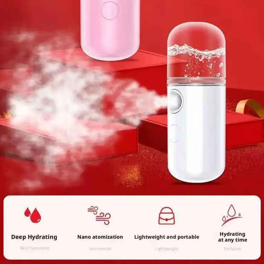 Usb Mist Facial Sprayer | Rechargeable Nebulizer | Face Steamer, Four Colors