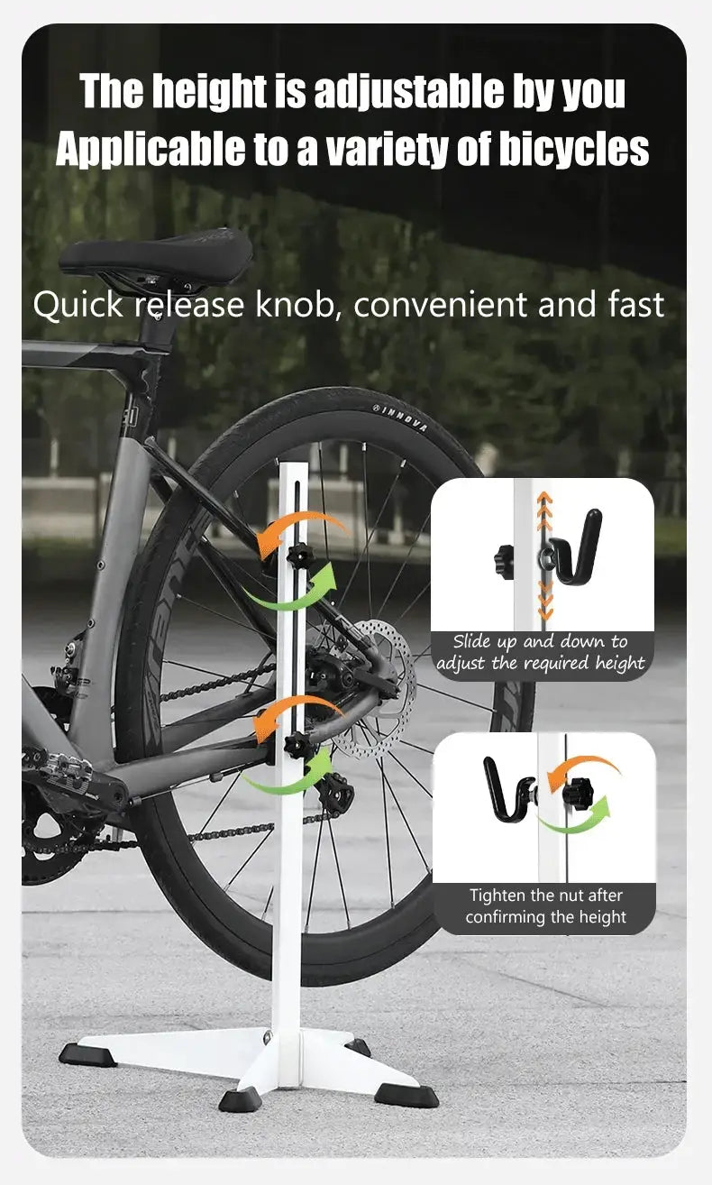 TOSUOD Folding mountain road bike telescopic bike rack tree stump maintenance rack display rack triangular vertical parking rack from PriceLows™