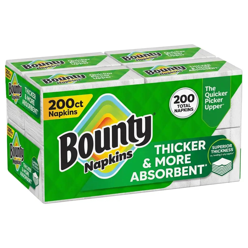 Paper Napkins | White | 200 Count | Highly Absorbent