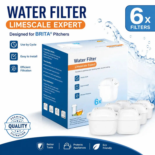 6PCS Water Kettle Filters Compatible with Brita Maxtra+/Pro Water Filter Cartridges For Brita Mavea Pitcher Replacement from PriceLows™