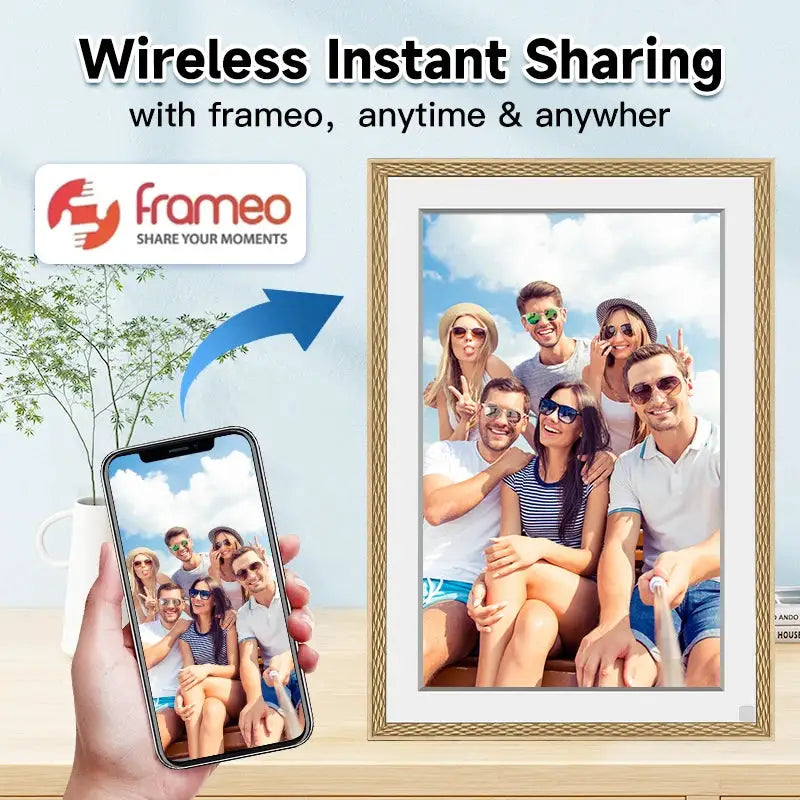 Christmas Gift Digital Picture Frame 10.1 Inch WiFi Frameo 1280 * 800IPS HD Cloud Smart Digital Photo Frame,32GB Storage, from PriceLows™