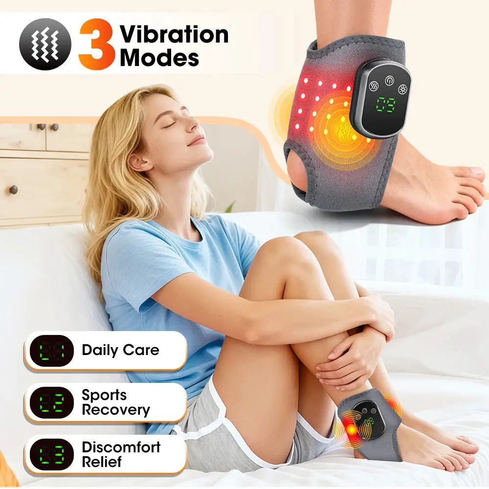 Cordless Electric Foot Massager | 5 Heat Levels | Vibration And Infrared Therapy | Rechargeable Battery