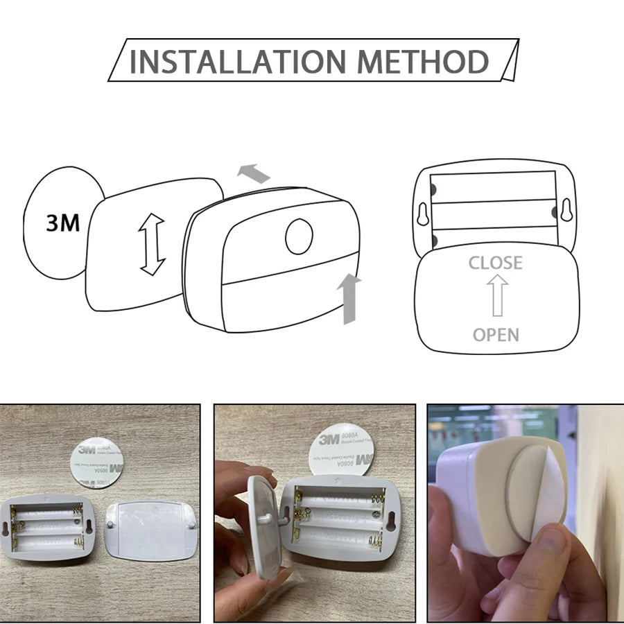Motion Sensor Night Light | Battery Operated | LED Bulbs | Hallway Stair