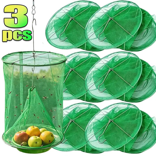 Outdoor Fly Traps Reusable Hanging Insect Catcher Mesh Cage Orchard Farm Flying Trap Repellent Garden Pest Catchers Control Tool from PriceLows™