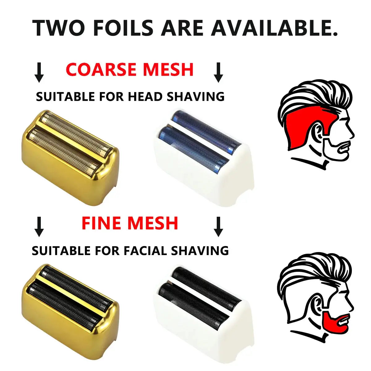 ROSYOUS for RS-620 Original Replacement Double Foiled Net Cover Blade Electric Shaver Repair Accessories from PriceLows™