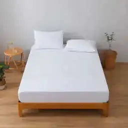 1pc Waterproof Mattress Protecto, Knitted Soft & Breathable Fitted Sheet, Silent and Comfortable for All Seasons (No Pillowcase) from PriceLows™