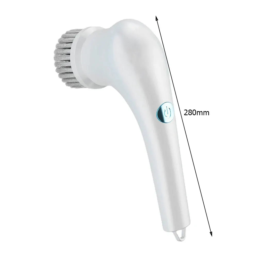 Electric Spin Cleaning Brush | Cordless | 5 Heads | Bathroom Kitchen Tile