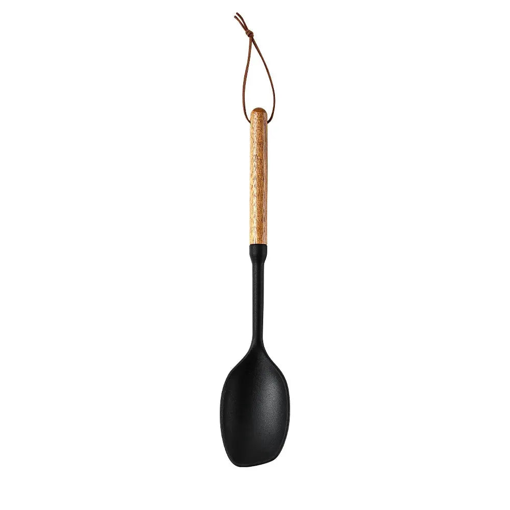 Wooden Handle Silicone Spatula Kitchenware Set, 7-piece Set, Heat-resistant Stir Fry Shovel, Soup Spoon, Kitchen Utensils from PriceLows™