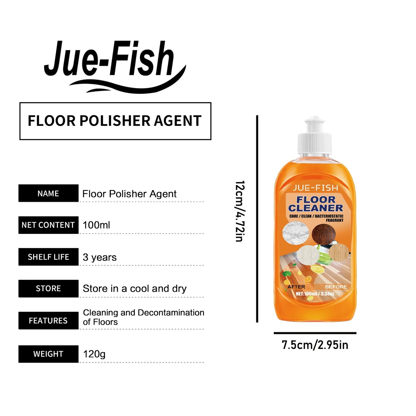 Powerful Floor Polish Agent Stain Dirty Removing Cleaning Wooden Floor Decontamination Renovating Ceramic Tiles Polishing Fluid from PriceLows™