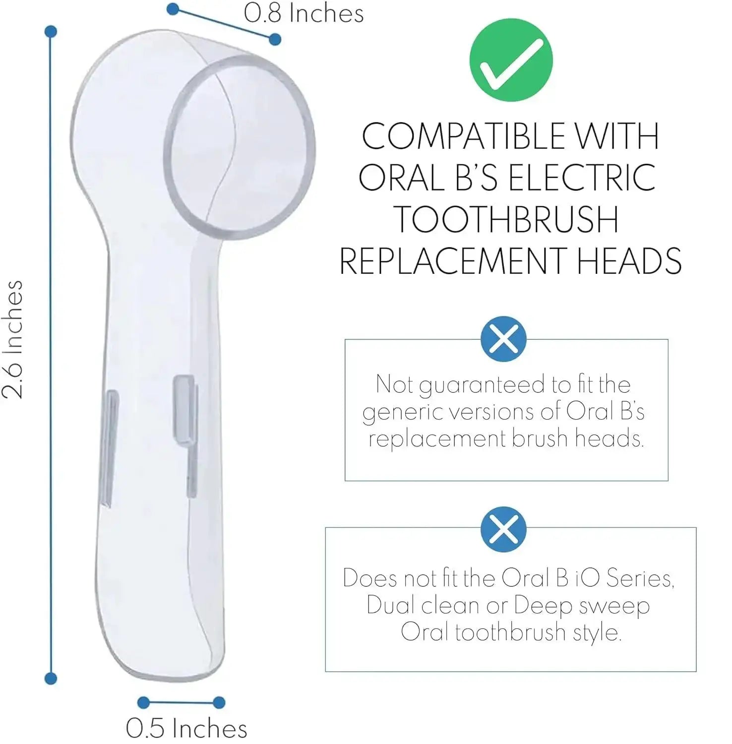 Toothbrush Dustproof Covers Caps Compatible with Oral B Electric Toothbrush Round Replacement Brush Heads Protector 5 Colors from PriceLows™