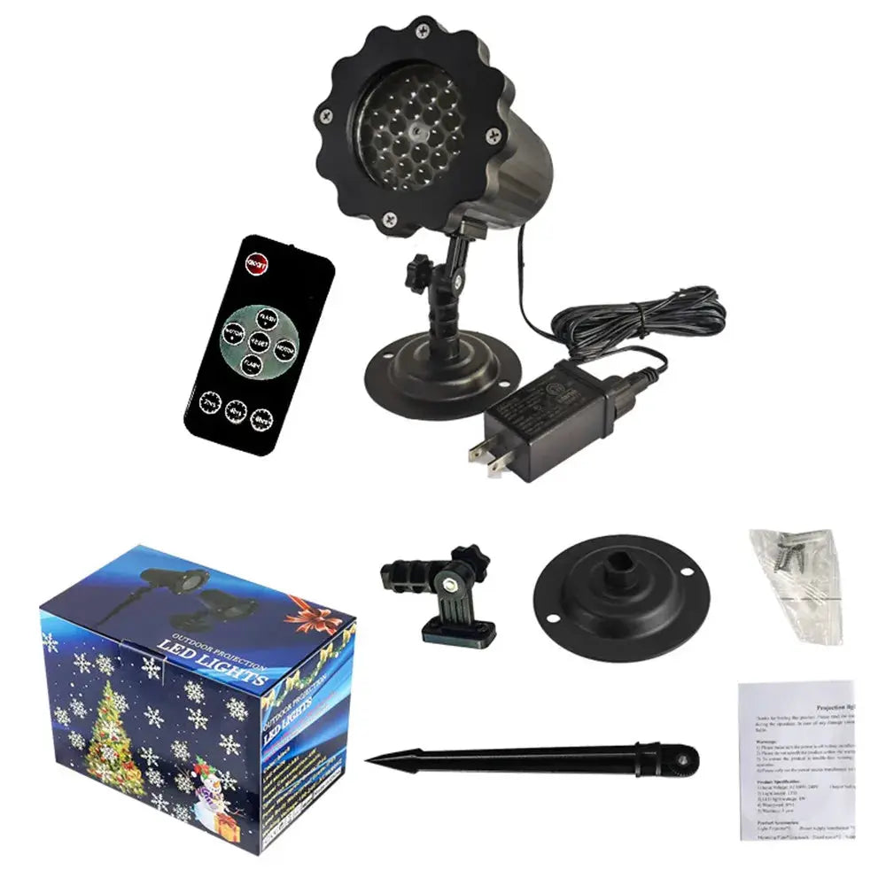 Snowflake Projector Lights | IP65 Waterproof | Rotating Holiday Display
