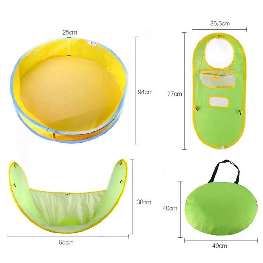 Baby Beach Tent Sun Shelter Light Weight Baby Beach Tent Ultraviolet Spacious Space for Travel for Camping from PriceLows™