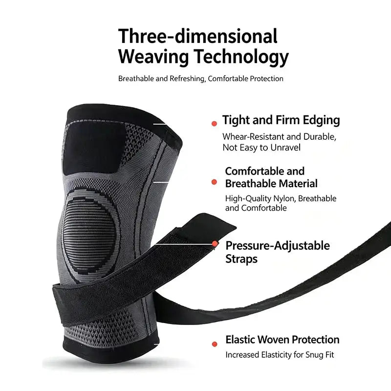 Compression Knee Sleeve | Breathable Nylon | Patella Support | Unisex