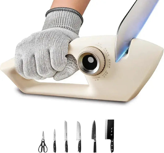 Knife Sharpener | 5-Stage Sharpening | Tungsten Ceramic | Knives And Scissors