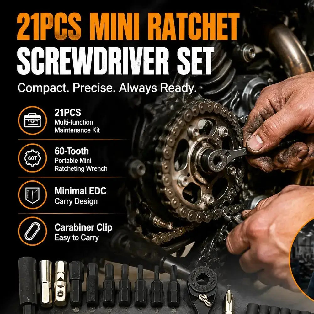Mini Ratchet Wrench Set 22 in 1 Multifunctional Screwdriver Kit Small Ratcheting Screwdriver Combination Set for Car Electronics from PriceLows™