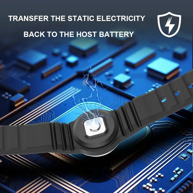 Anti-static Bracelet Wireless Safe Electrostatic Release Device Portable Wristband Static Eliminator Unisex Accessories from PriceLows™