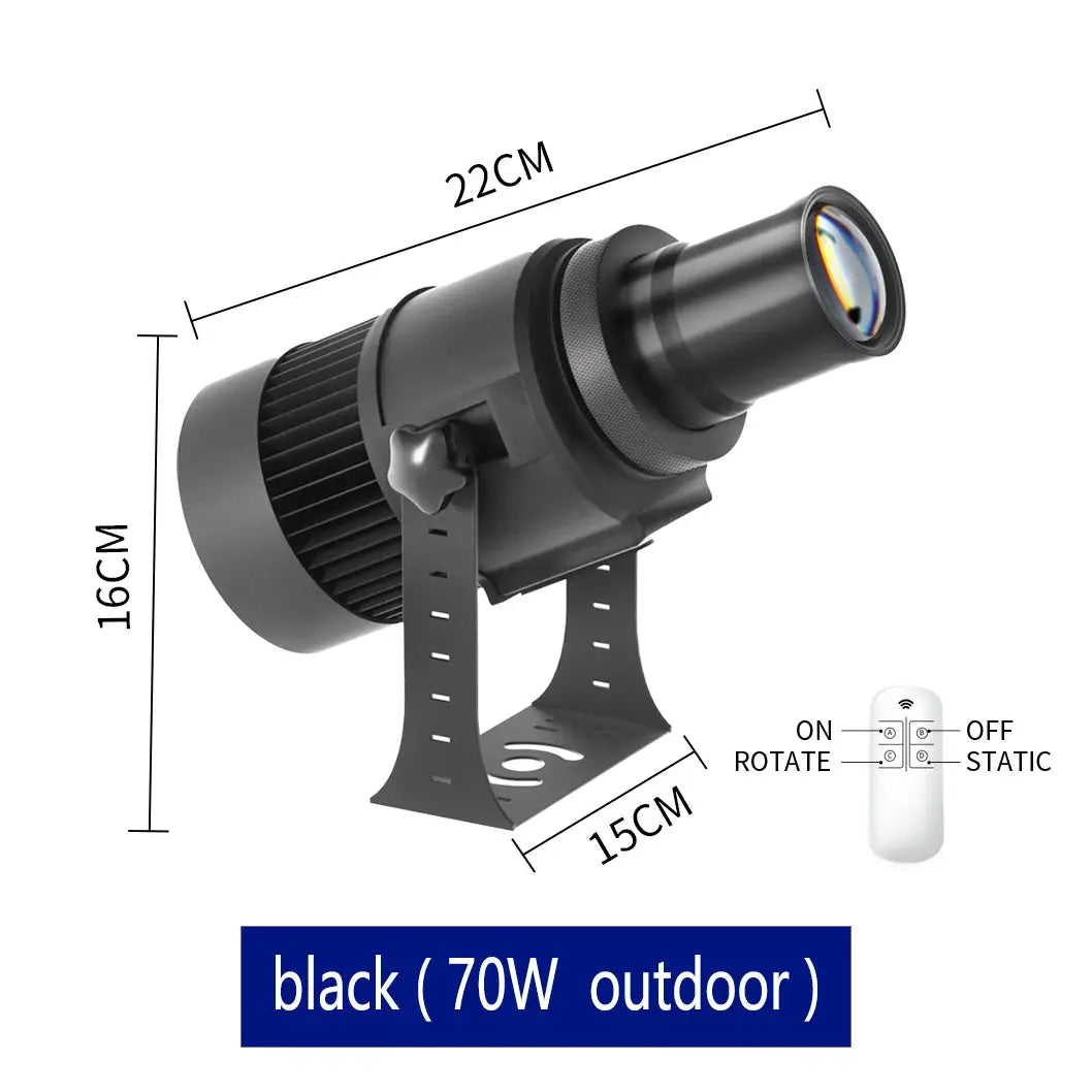 LED Gobo Projector | HD Custom Logo | IP67 Waterproof | Aluminum Housing