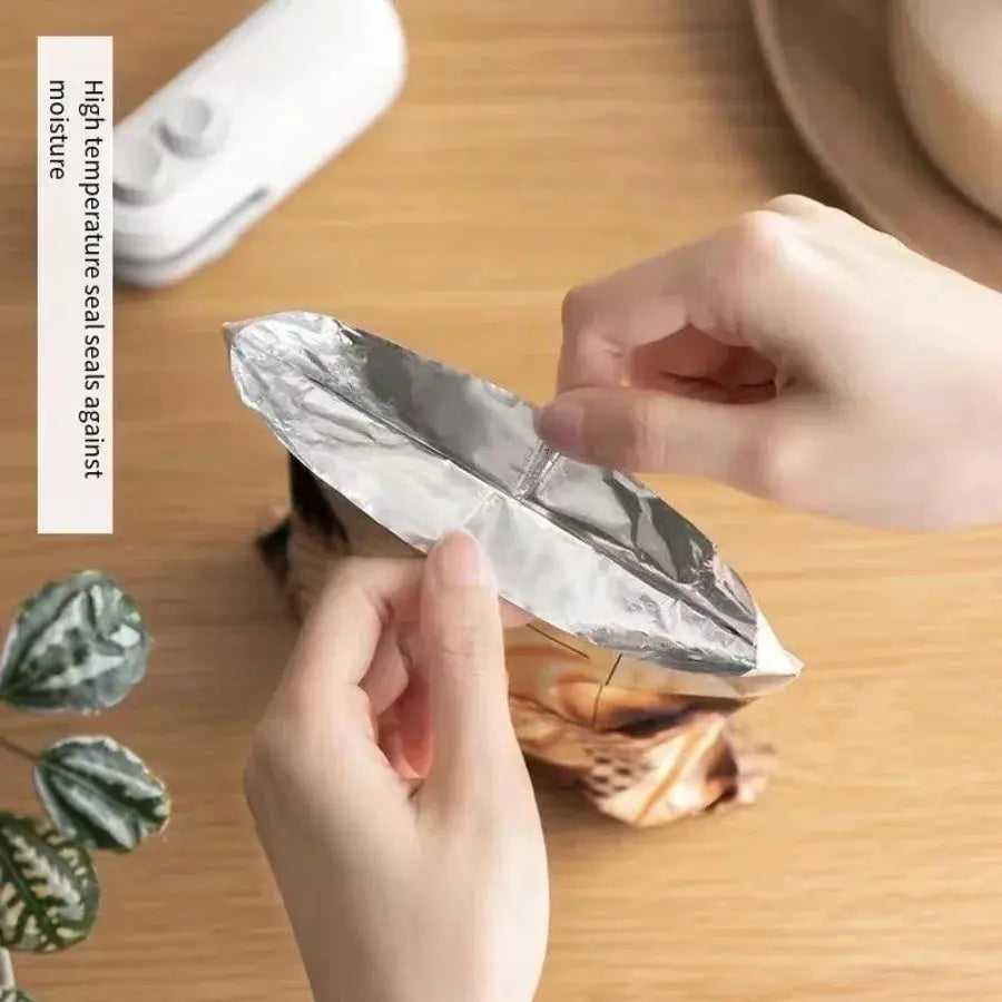 Portable Rechargeable 2-in-1 Bag Sealer & Cutter, Food Bag Sealing Tool from PriceLows™