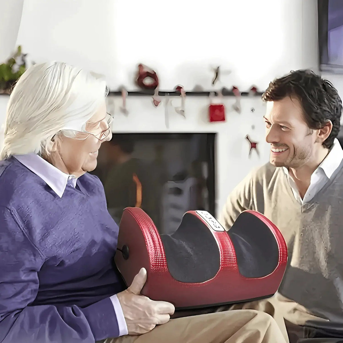 Shiatsu Foot Massager | Heated | Multi Speed Rollers | Black
