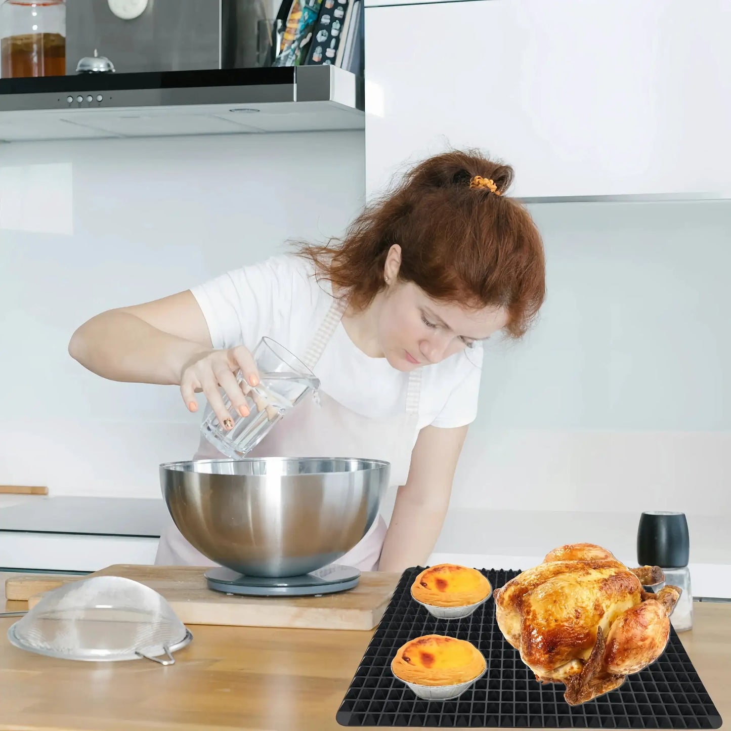 Silicone Baking Mat | Large Size | Nonstick Pyramid Design | Baking And Pastry