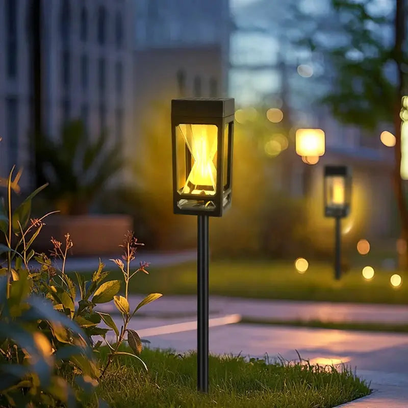 6PC Solar Garden Lights Outdoor Dusk to Dawn Sensor IP44 Waterproof Solar Pathway Lights Auto On/Off Solar Landscape Stake Light from PriceLows™