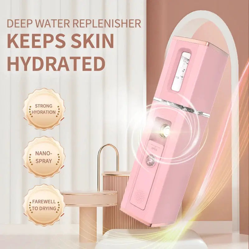 Portable Nano Facial Mist Sprayer | USB Rechargeable | Cold Spray | Travel And Home Use
