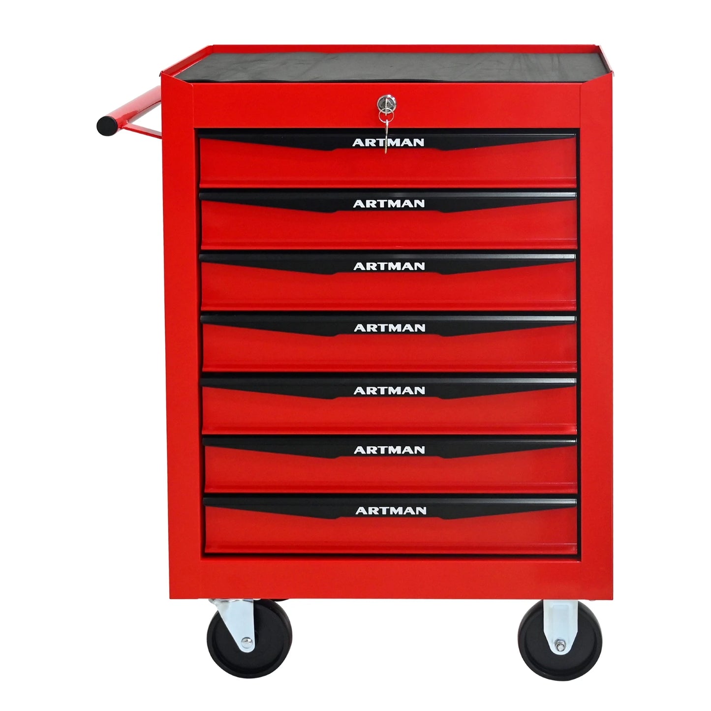 Rolling Metal Tool Chest with 7 Drawers, 20" 7-Drawer Tool Chest Cabinet with Ball Bearing Drawer Slides, Steel Tool Storage Box from PriceLows™