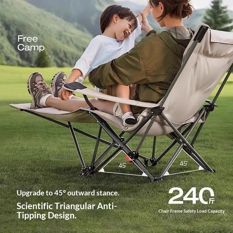 Lounge Chair | 4-Position Adjustable | Portable Folding | Outdoor Zero Gravity