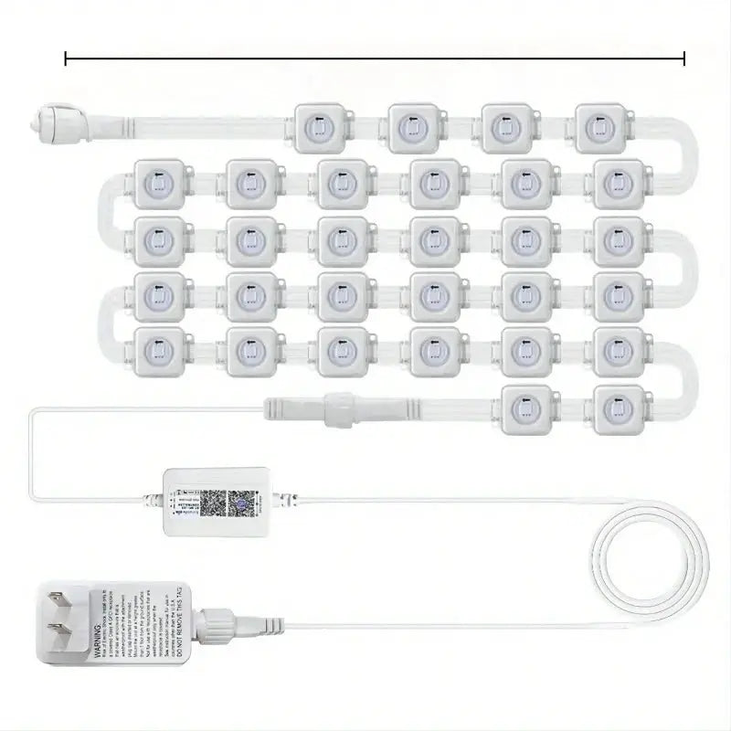 MIMIRGB Eaves Lights Permanent Outdoor LED Light String Strip APP Smart DlY Auto Scene Lighting Effects Christmas Holidays Decor from PriceLows™