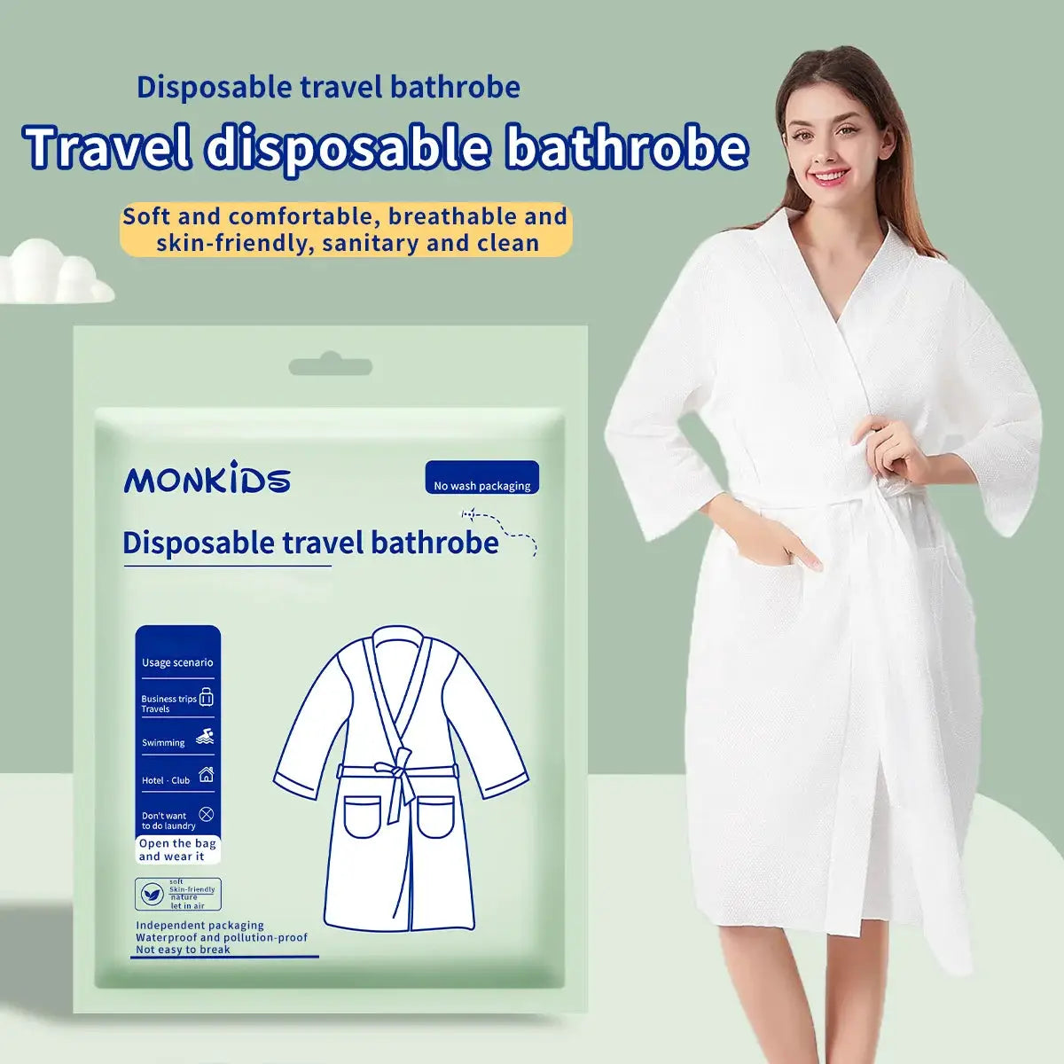Disposable Bathrobes | Non Woven | Dacron | Single Use