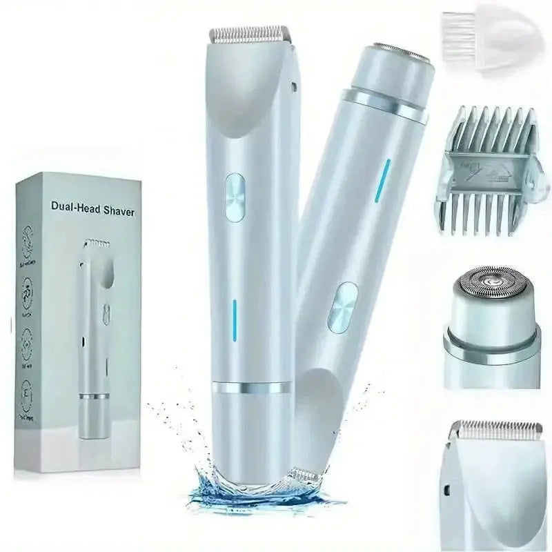 Women's Electric Trimmer | Rechargeable USB Battery | Dual Heads Face And Bikini