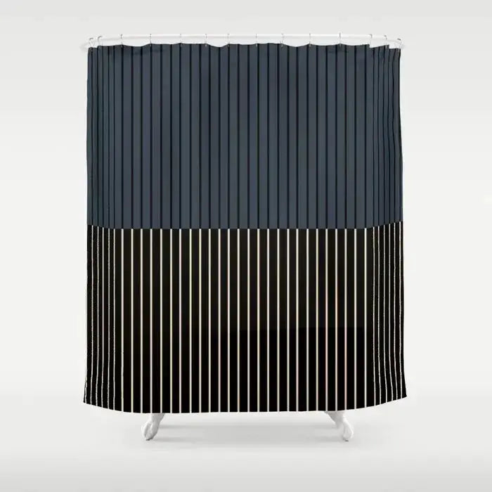Simple Colorful Lines Modern Fashion Pattern Shower Curtain Home Decoration Creative Personalized Shower Curtains from PriceLows™