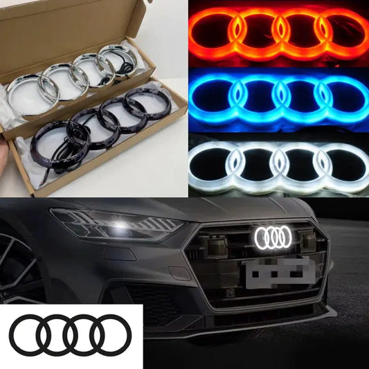 Car front grille 4D LED logo light front ring Sticker suitable for Audi A3 A4 A5 A6 A7 S3 S5 S6 S7 Q3 Q5 car supplies. from PriceLows™
