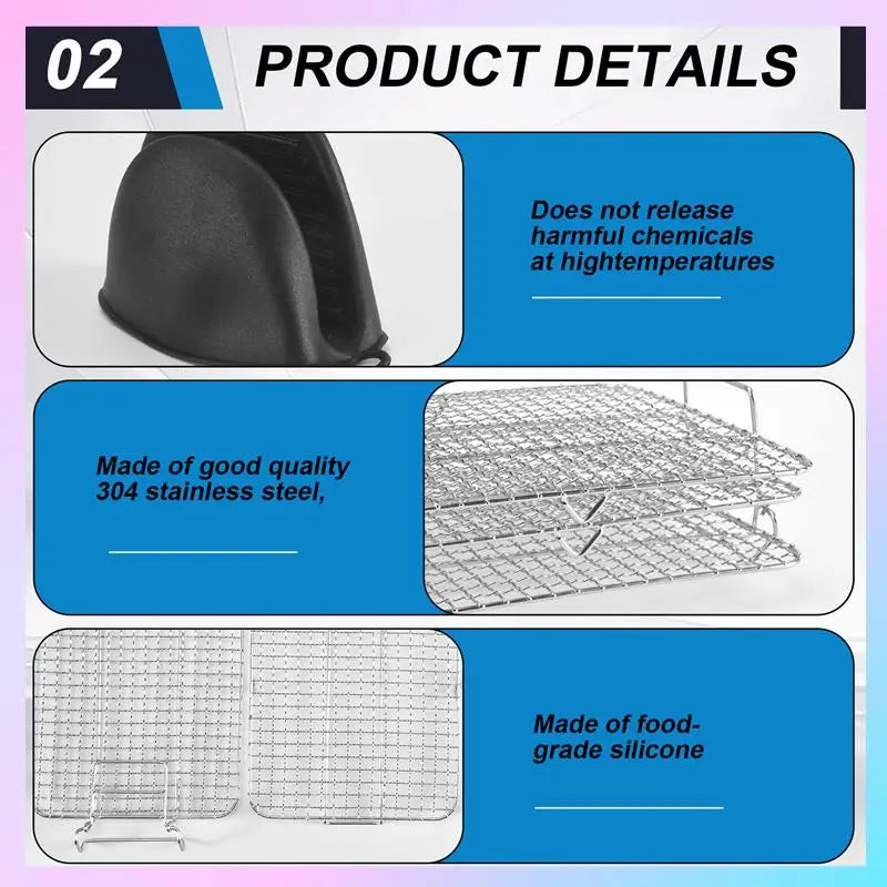 Air Fryer Rack | For Ninja Foodi Grill XL | Multi Layer Dehydrator Rack