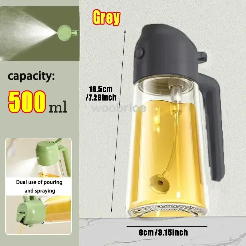 Oil Sprayer | Glass Bottle | Anti Leakage | 2 In 1