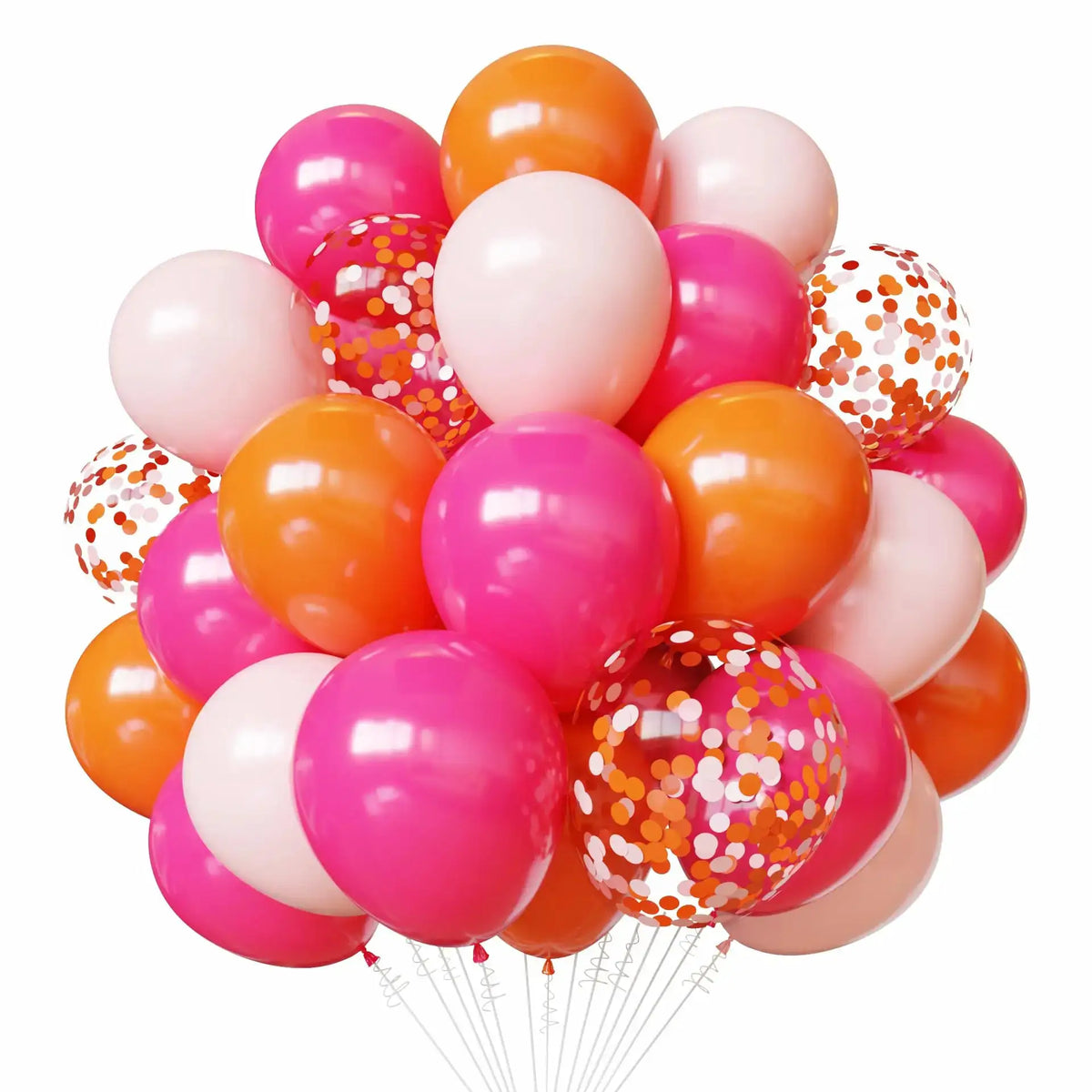 Latex Round Balloons | White And Gold Color | 12 Inch Size | 50 Pack Set