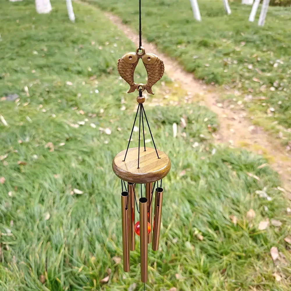 Musical Wind Chime 5 Bronze Aluminum Tubes Creative Gift for Room Outdoor GardenDecor Butterfly Owl Charms Hanging Chimes Decors from PriceLows™